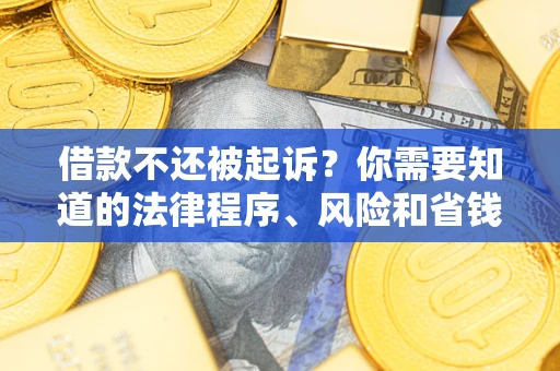 济南借款不还被起诉？你需要知道的法律程序、风险和省钱技巧